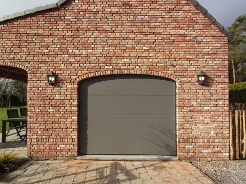 Sectionale garagepoort Allport vlak niet-geprofileerd - Ravels Weelde